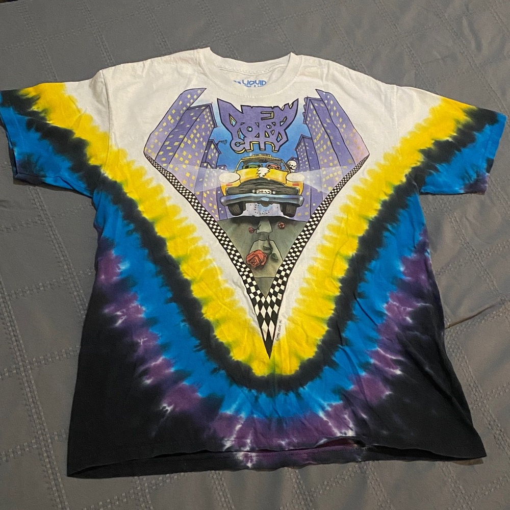 Grateful Dead Tie-Dye T-Shirt with Vibrant Colors